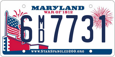 MD license plate 6MD7731