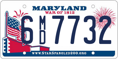 MD license plate 6MD7732