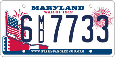 MD license plate 6MD7733