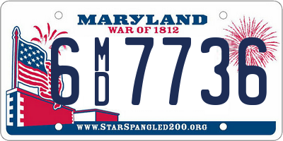 MD license plate 6MD7736