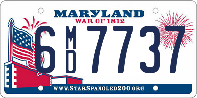 MD license plate 6MD7737