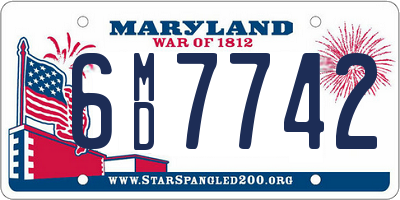 MD license plate 6MD7742