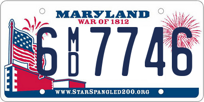 MD license plate 6MD7746