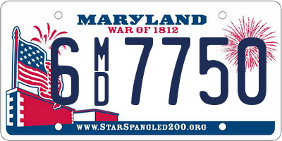 MD license plate 6MD7750