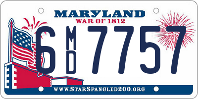 MD license plate 6MD7757