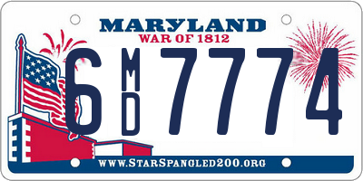 MD license plate 6MD7774