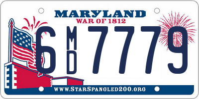 MD license plate 6MD7779