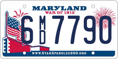 MD license plate 6MD7790