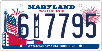 MD license plate 6MD7795