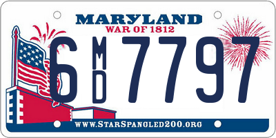 MD license plate 6MD7797