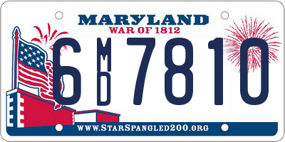 MD license plate 6MD7810