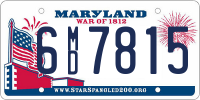 MD license plate 6MD7815