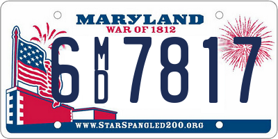 MD license plate 6MD7817