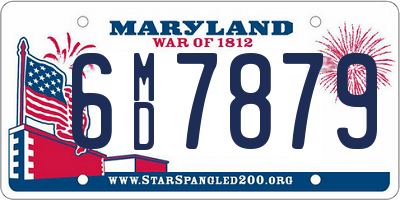 MD license plate 6MD7879