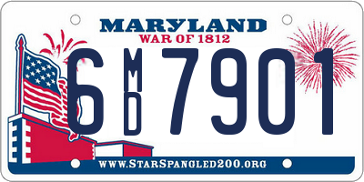 MD license plate 6MD7901