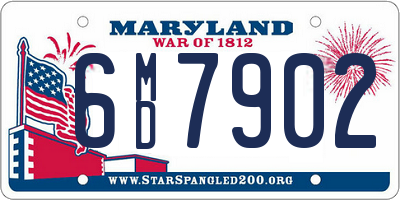 MD license plate 6MD7902
