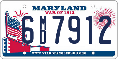 MD license plate 6MD7912