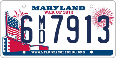 MD license plate 6MD7913