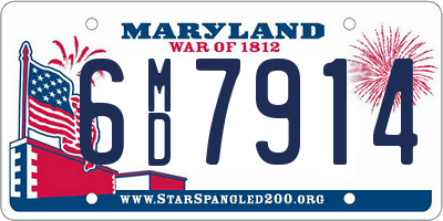 MD license plate 6MD7914