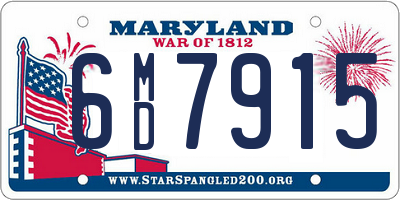 MD license plate 6MD7915