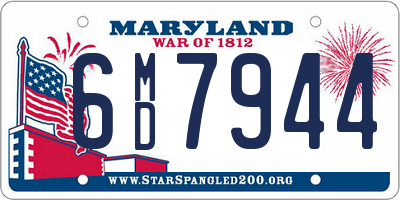 MD license plate 6MD7944