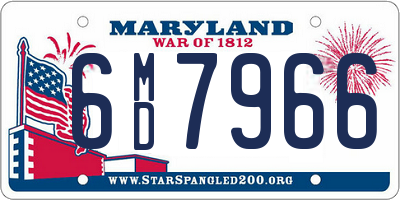 MD license plate 6MD7966