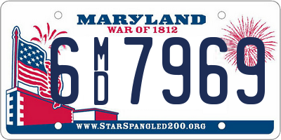 MD license plate 6MD7969