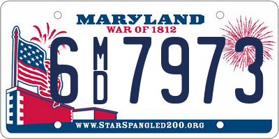 MD license plate 6MD7973
