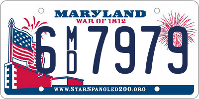 MD license plate 6MD7979