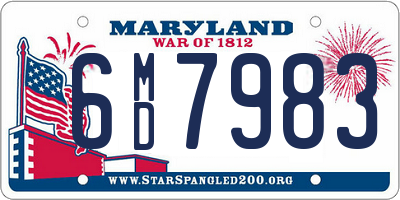MD license plate 6MD7983