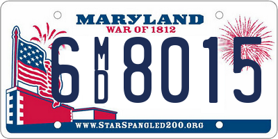 MD license plate 6MD8015