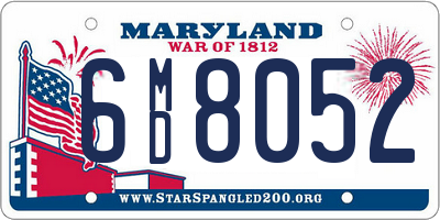 MD license plate 6MD8052