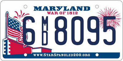 MD license plate 6MD8095