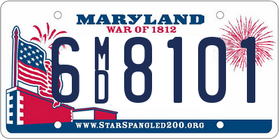 MD license plate 6MD8101