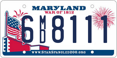 MD license plate 6MD8111