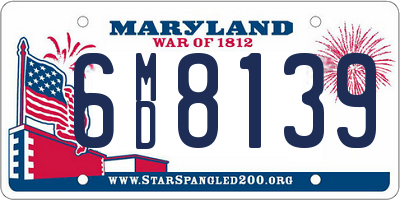 MD license plate 6MD8139