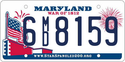 MD license plate 6MD8159