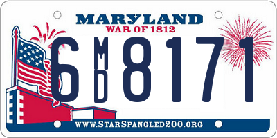 MD license plate 6MD8171