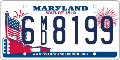 MD license plate 6MD8199