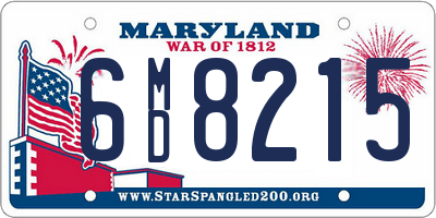 MD license plate 6MD8215