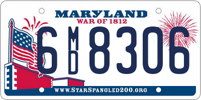 MD license plate 6MD8306