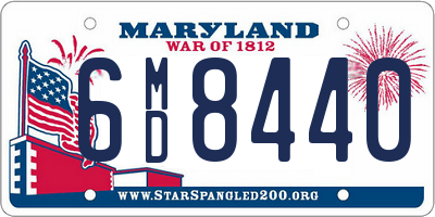 MD license plate 6MD8440