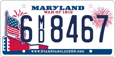 MD license plate 6MD8467