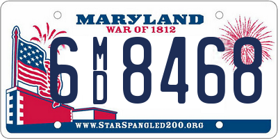 MD license plate 6MD8468