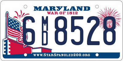 MD license plate 6MD8528