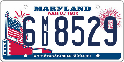 MD license plate 6MD8529