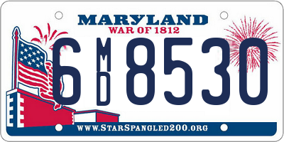 MD license plate 6MD8530