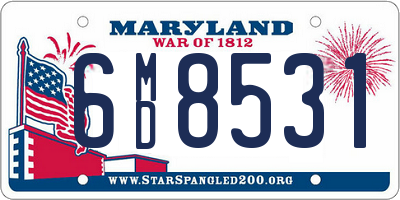 MD license plate 6MD8531