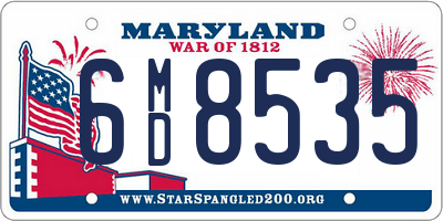 MD license plate 6MD8535