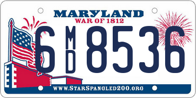 MD license plate 6MD8536